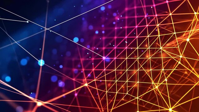 Digital Radiance: Blue and Orange Tech Motion Design