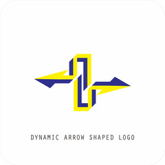 Dynamic Modern Arrow Logo, Progress and Motion Symbol