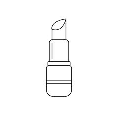 Lipstick Icon – Beauty Makeup Outline Illustration