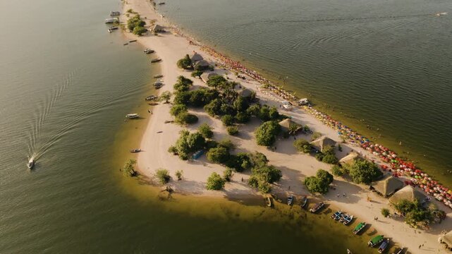 An aerial view of Alter do Ch&atilde;o in the Brazilian Amazon.