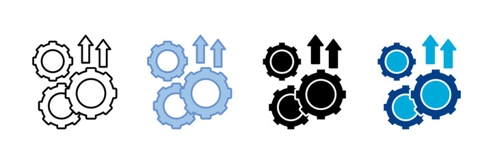 Improvement Icon Set Multiple Style Collection