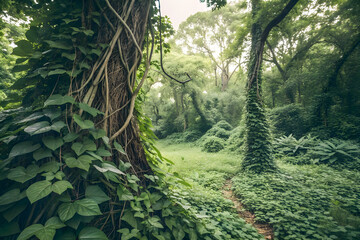 forest in the morning