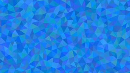 A vibrant mosaic of blue triangles creating a dynamic geometric pattern with a modern and artistic flair, perfect for backgrounds