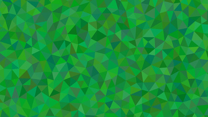 A vibrant mosaic of verdant triangles creates a captivating abstract background, evoking natures lushness and geometric harmony