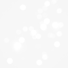 White Bokeh Light PNG with Transparent Overlay on transparent background