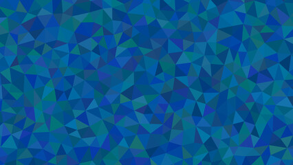 A mesmerizing tapestry of cerulean triangles forms an abstract background, reminiscent of ocean depths and the beauty of geometric precision