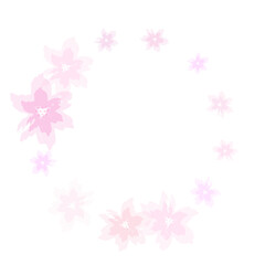 pink flowers frame