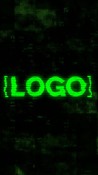Glitch Logo - Vertical