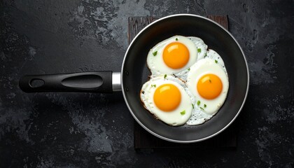 fried egg in a frying pan