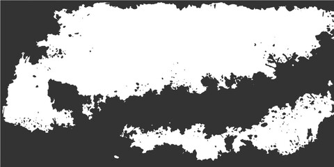 Abstract grunge ink splatter texture vector design pattern for dirty black paint splash border illustration