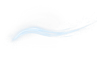 PNG Overlay with Blue Swirling Particles and Transparent Background