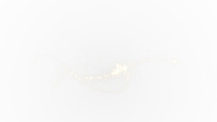 Elegant Gold Sparkle Overlay PNG with Transparent Background