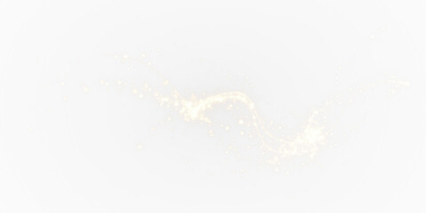 PNG Illustration of Gold Sparkle Swirl on Transparent Background