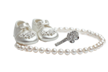 Baby Jewelry Accessories for Fashionable Little Ones isolated on transparent background