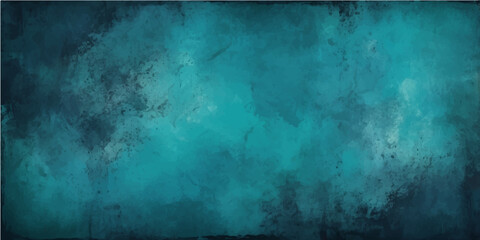 Blue grunge wall texture pattern with aged vintage paint surface backdrop
