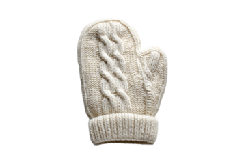 Warm Baby Mitten for Cold Weather isolated on transparent background