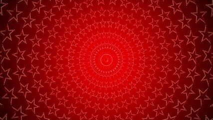 Circles Stars Red Motion Background Animation VJ Loop