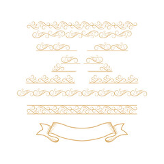 vintage frame border vector design element template