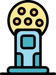 Surgical lamp illuminating operating room, ensuring optimal visibility for medical procedures