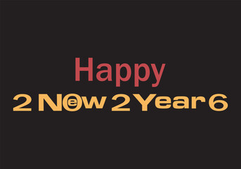Holiday background Happy New Year 2026. Numbers of year 2026