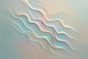 Wandoberfl&auml;che mit irisierender Wellenstruktur