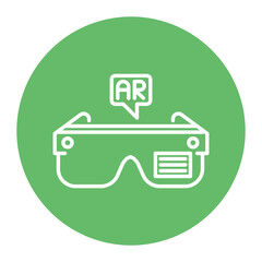 Fototapeta premium Ar Glasses Icon
