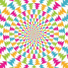 Colorful Geometric Christmas Trees Pattern