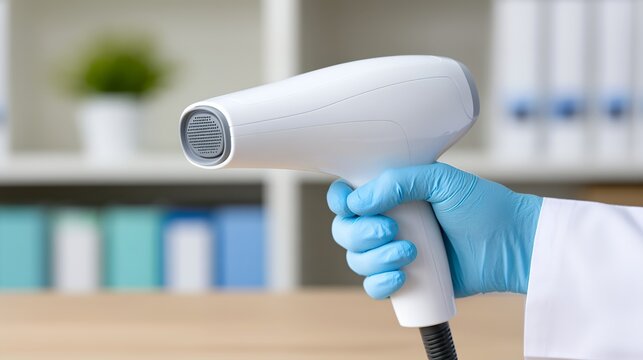FibroScan liver examination with ultrasound probe in clinical setting