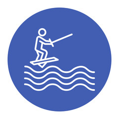 Barefoot Skiing Icon