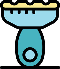 Cleaning brush featuring an ergonomic handle and scrubbing surface, ideal for various cleaning tasks