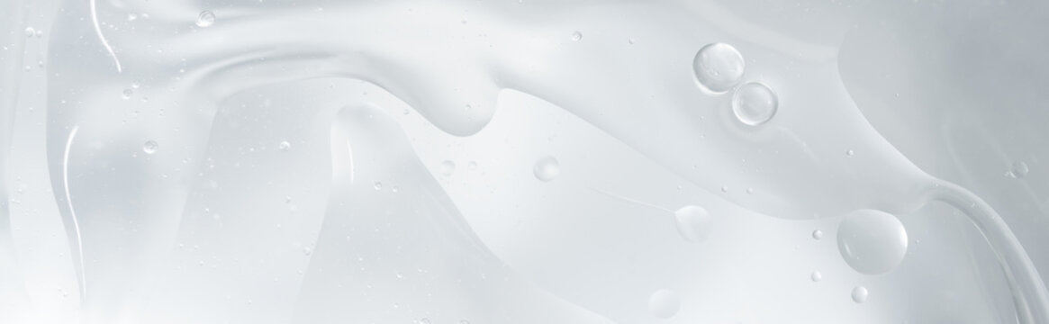 Abstract clear water bubbles oil background