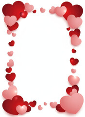 Heart Shape Background, Romantic Love Theme Design
