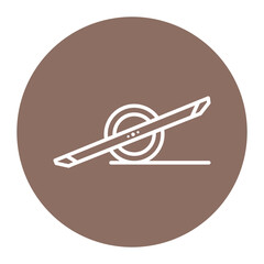 Single Wheel Skateboard Icon