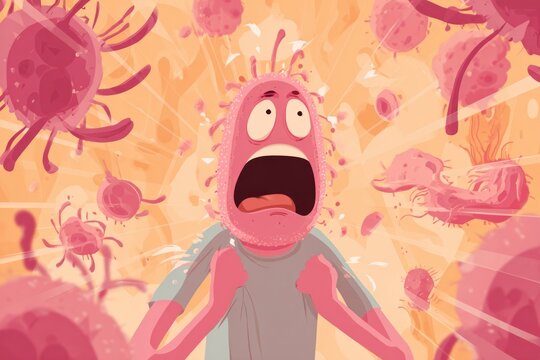 Histamine Allergic Reaction: Histamine triggers an allergic reaction, causing muscle spasms and contractions during an unexpected encounter with an allergen.