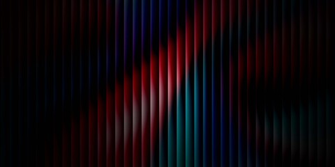 Dark Abstract Vertical Lines Background with Red Black Blue Cyan Gradient Light Effect