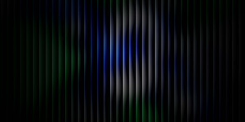 Deep Blue Green Gray Vertical Gradient Lines Background with Soft Light Wave and Dark Abstract Tone