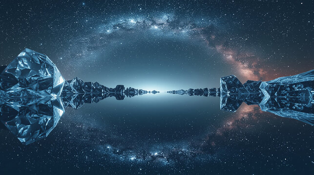 結晶の夜空
