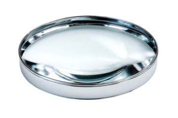 Durable Glass Magnifying Lens for Everyday Utility Isolated on Transparent Background