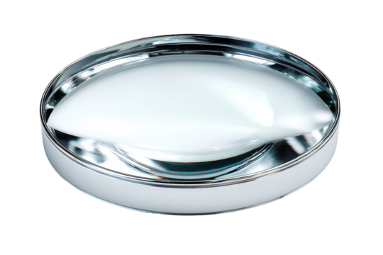 Durable Glass Magnifying Lens for Everyday Utility Isolated on Transparent Background - Powered by Adobe
