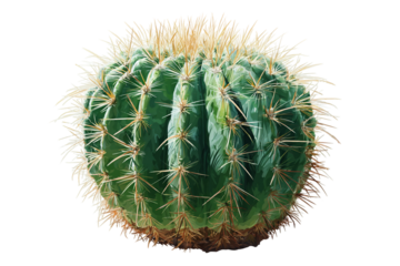 Artistic Hand Drawn Cactus Sketch Isolated on Transparent Background