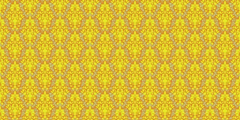 Damask Nature Pattern Background Illustration For Cover, Banner, Notes. Aesthetic Background. Damask Pattern Background. Seamless background. 