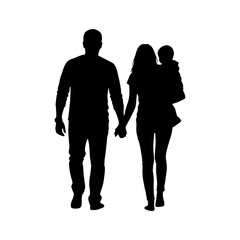 silhouette of a young couple