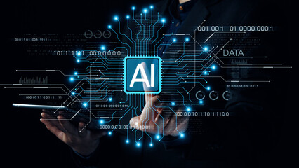 AI Assistant Brain Processor with LLM Technology, Big Data, Machine Learning, Generative AI for Business Support, Future Agentic AI Technology and Artificial Intelligence Prompt Engineering. Elide