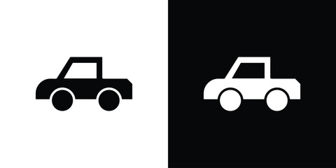 Monster truck icon design concepts. Clipart design set © Gopal