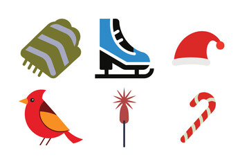 Christmas Icon Vector Bundle