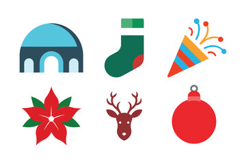 Christmas Icon Vector Bundle