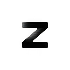 Futuristic light font letter Z with glitch effect on transparency background, modern digital style, abstract design, creative alphabet, technology inspired, bold and dynamic