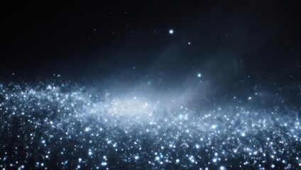 Naklejka premium Abstract cosmic scene, a blurred view of stardust and nebulae