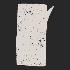 Hand drawn speech bubble with marker and pencil strokes. Subtle crayon and charcoal lines, childlike doodle edges. Text box chalkboard blank for text.