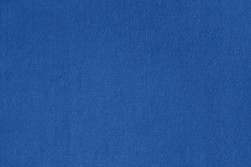 Dark blue cotton fabric cloth texture for background, natural textile pattern.